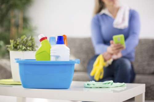 Canonbury Carpet Cleaners team focusing on safety and professional carpet care