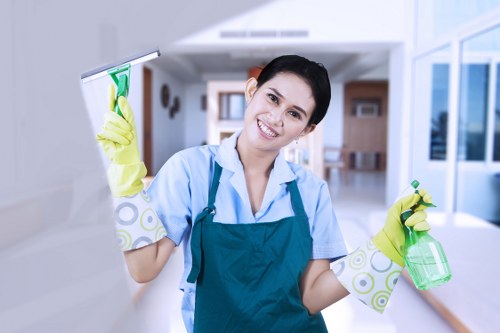 Inspection of carpet cleaning result after service